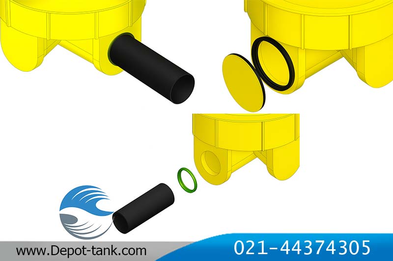 نحوه سوراخ کاری و نصب واشر منهول پلی اتیلن و نصب لوله لوله به منهول