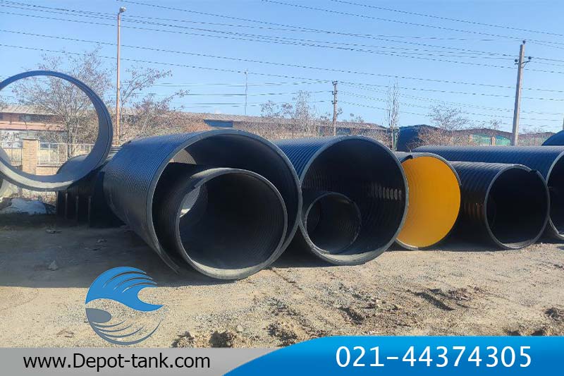 لوله های کاروگیت اسپیرال تولید شدهع در گروه صنعتی دپوت تانک