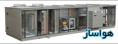 نمای شماتیک و برش خورده از هواساز صنعتی